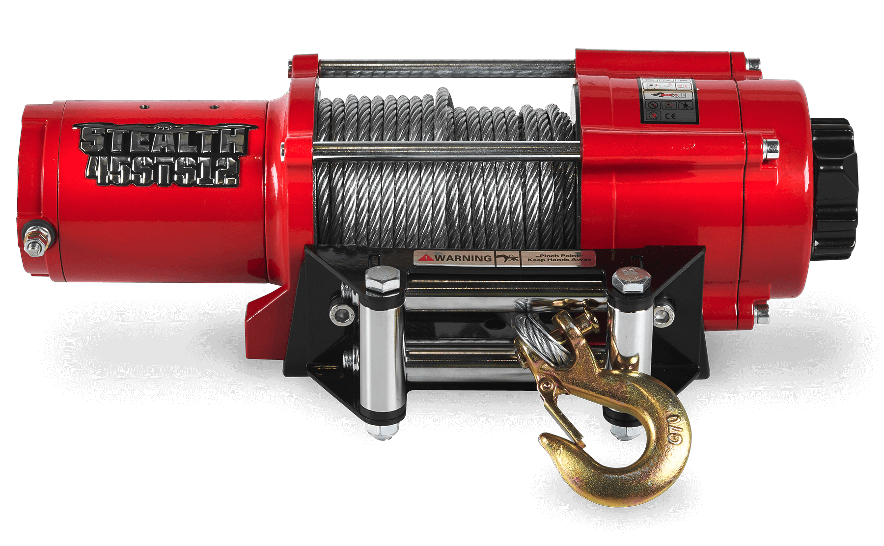 Stealth 4,500 LB Electric Winch - Powerful Steel Rope Recovery Tool