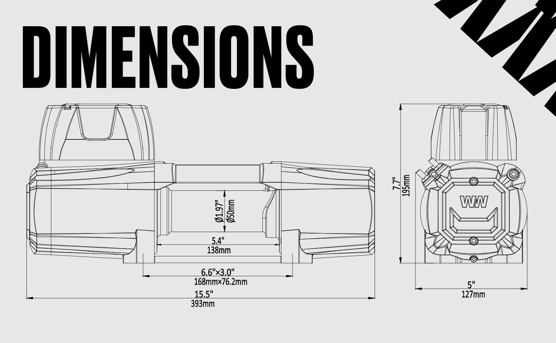 Titan 4,500 LB, 12V Electric Winch | Steel Rope | Strong & Reliable