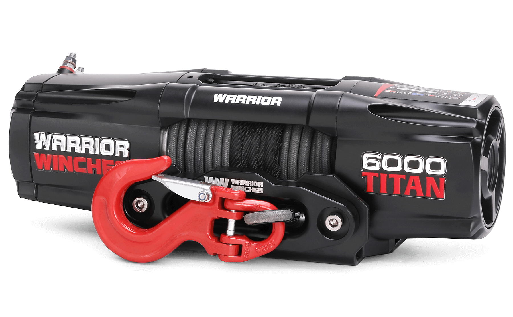 Titan 6,000lb 12v Electric Winch - Synthetic Rope