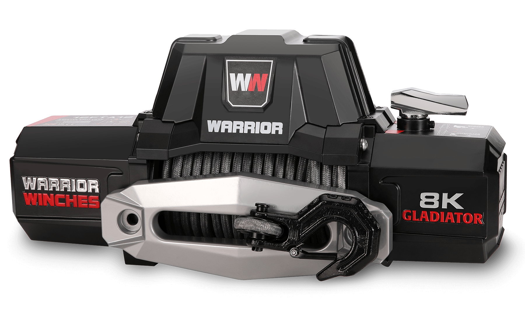 Gladiator F-Type 8,000 LB Electric Winch - Synthetic Rope | Powerful