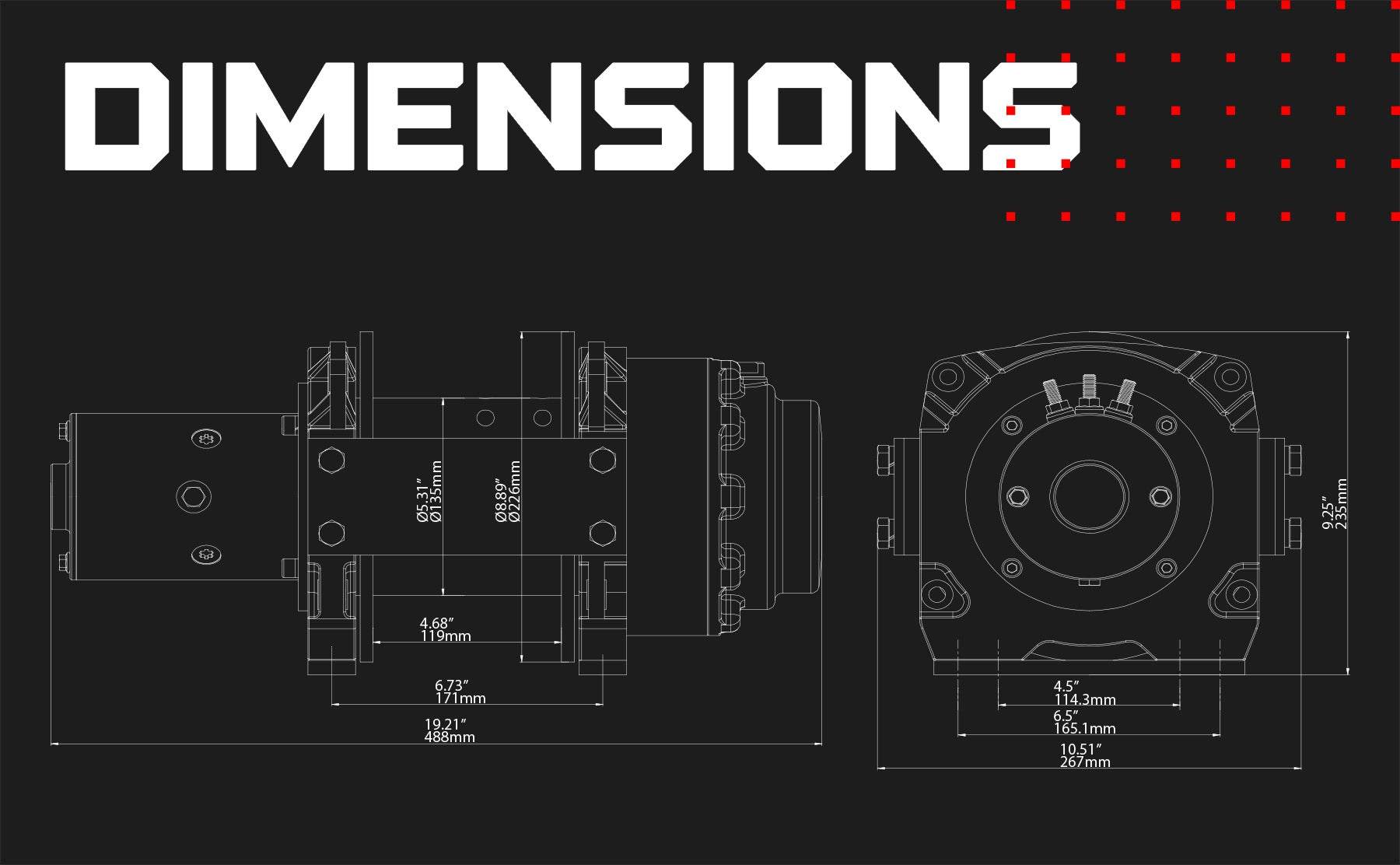EH2500 12V Industrial Hoist - Strong Lifting Equipment for Many Uses