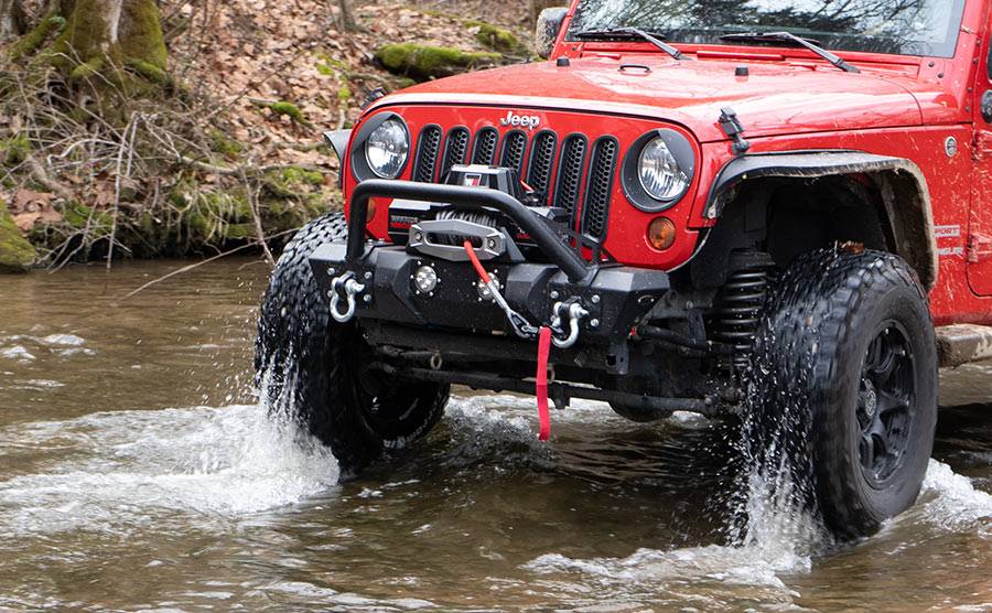 Gladiator F-Type 10,000 LB Electric Winch - Synthetic Rope | Powerful