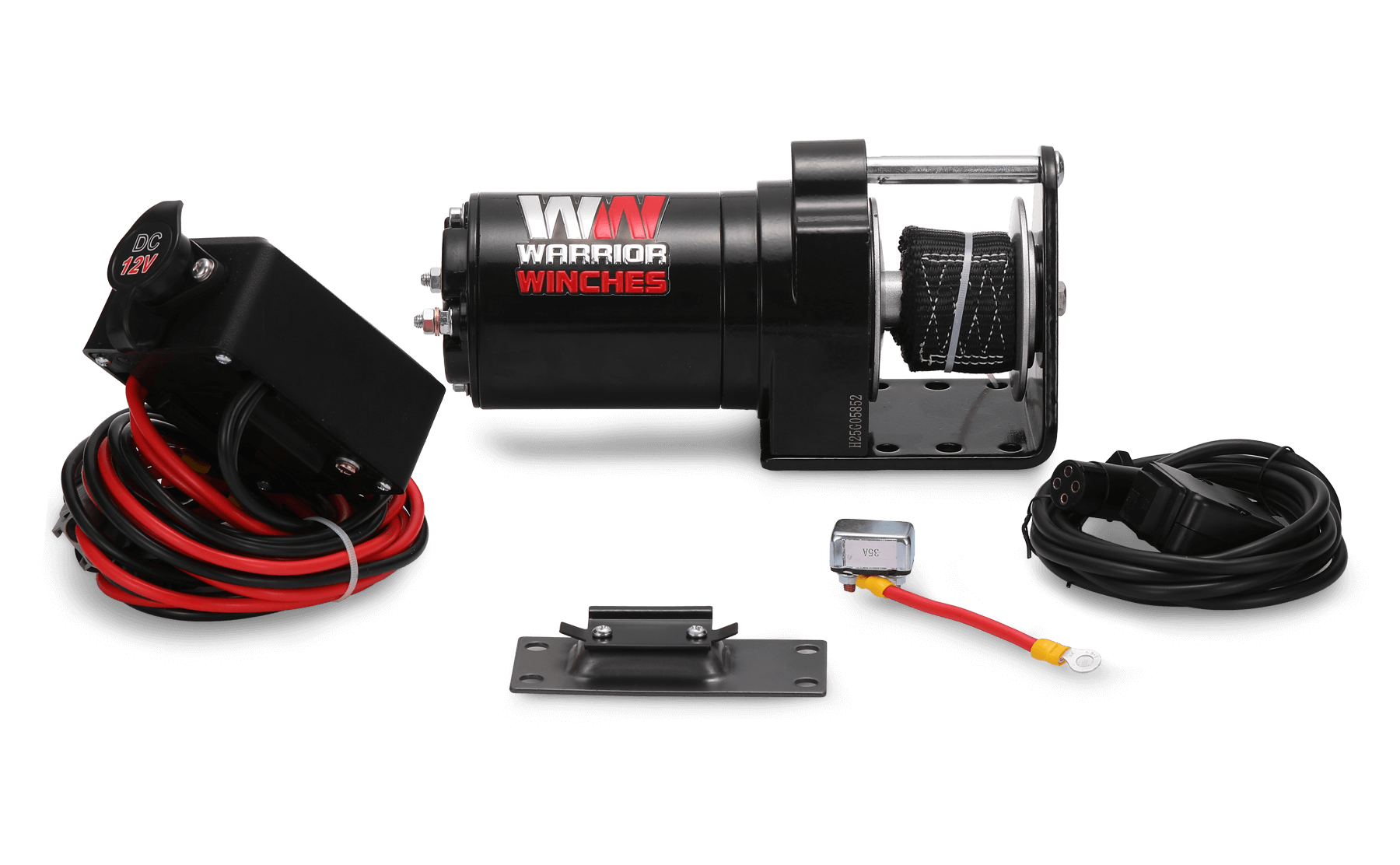 SP4000 Heavy Duty Snow Plow Winch 12V electric with cables and mounting bracket