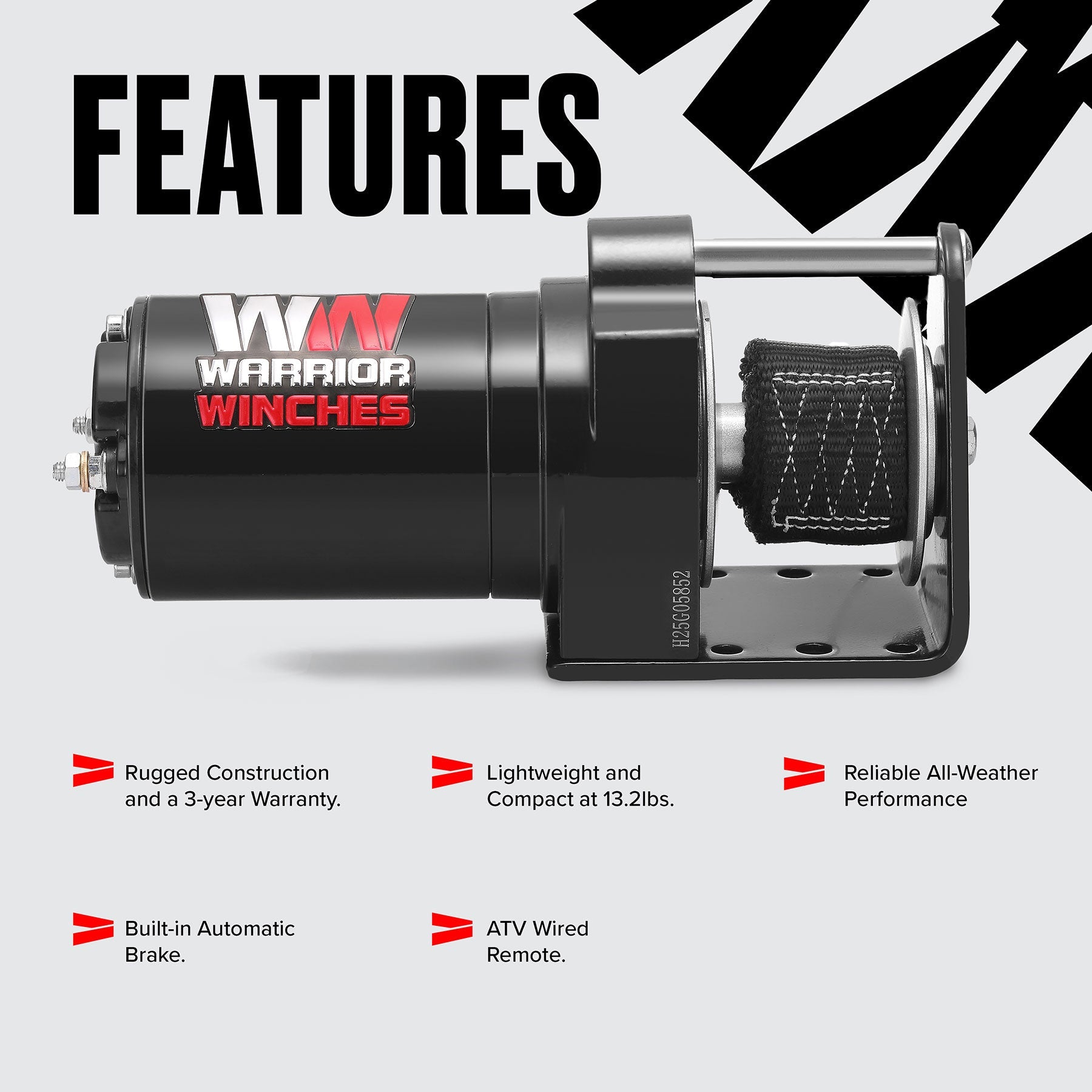 SP4000 600lbs Snow Plow 12V Electric WInch