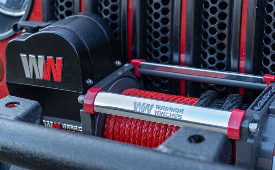 Samurai 8,000 LB 12V Electric Winch - Synthetic Rope | Powerful