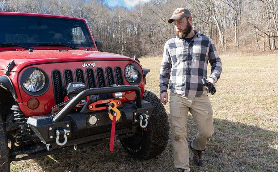 Stealth 13,500 LB Winch - Electric Winch with Synthetic Rope