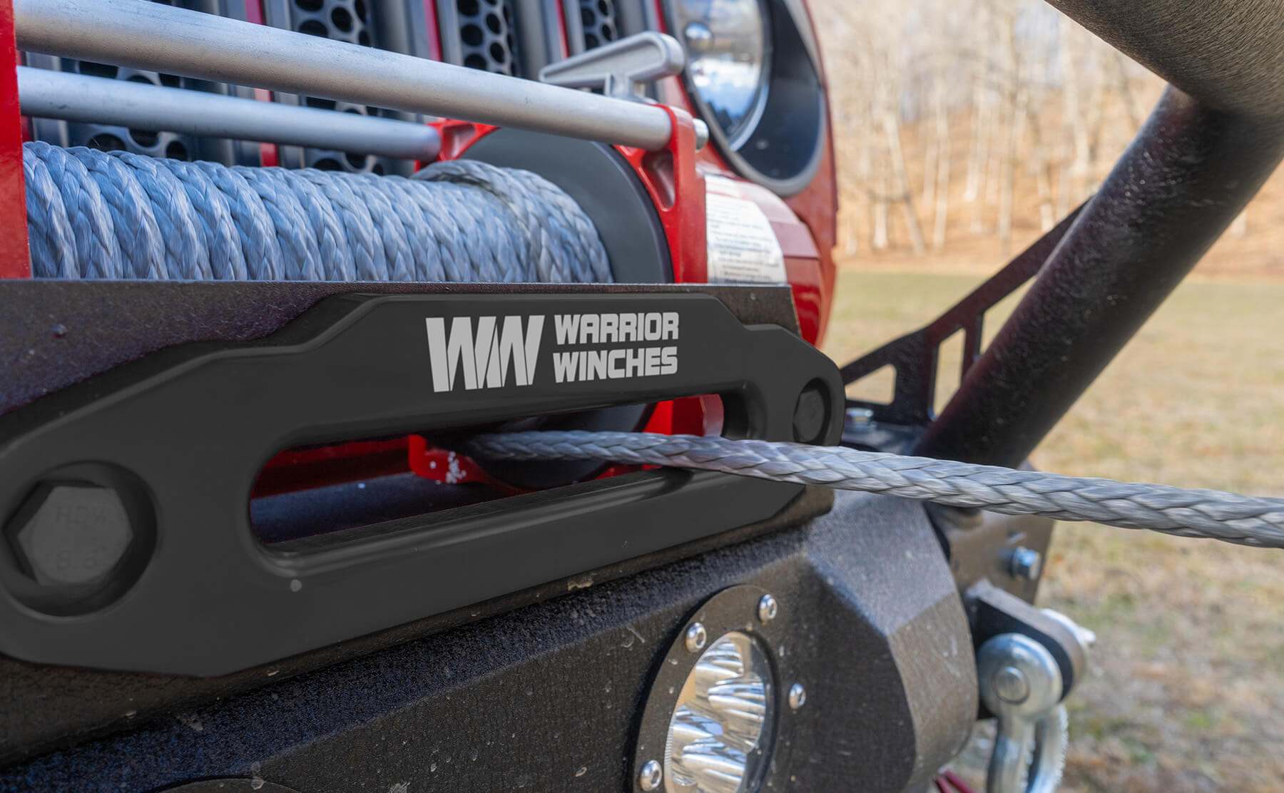 Stealth 13,500lb 12v Electric Winch - Synthetic Rope