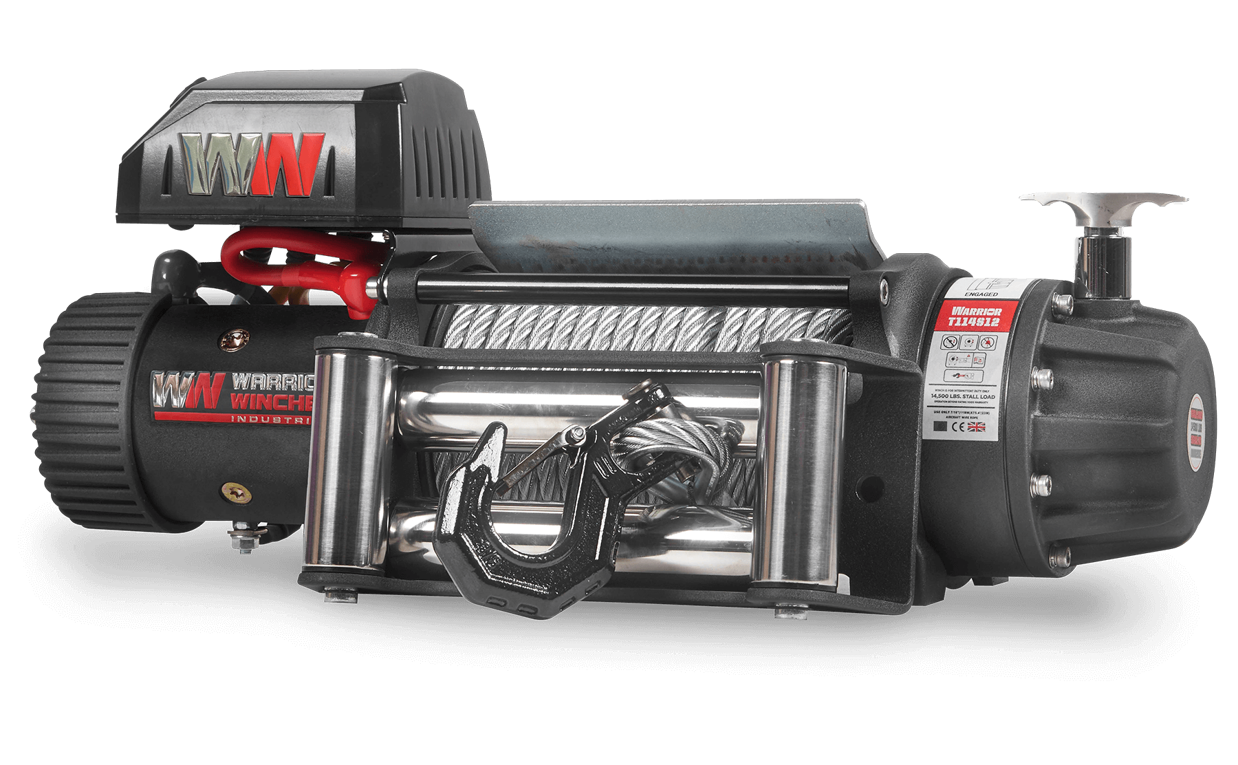T1000 14,500 LB Severe Duty Winch - Heavy Duty 12V Electric Winch