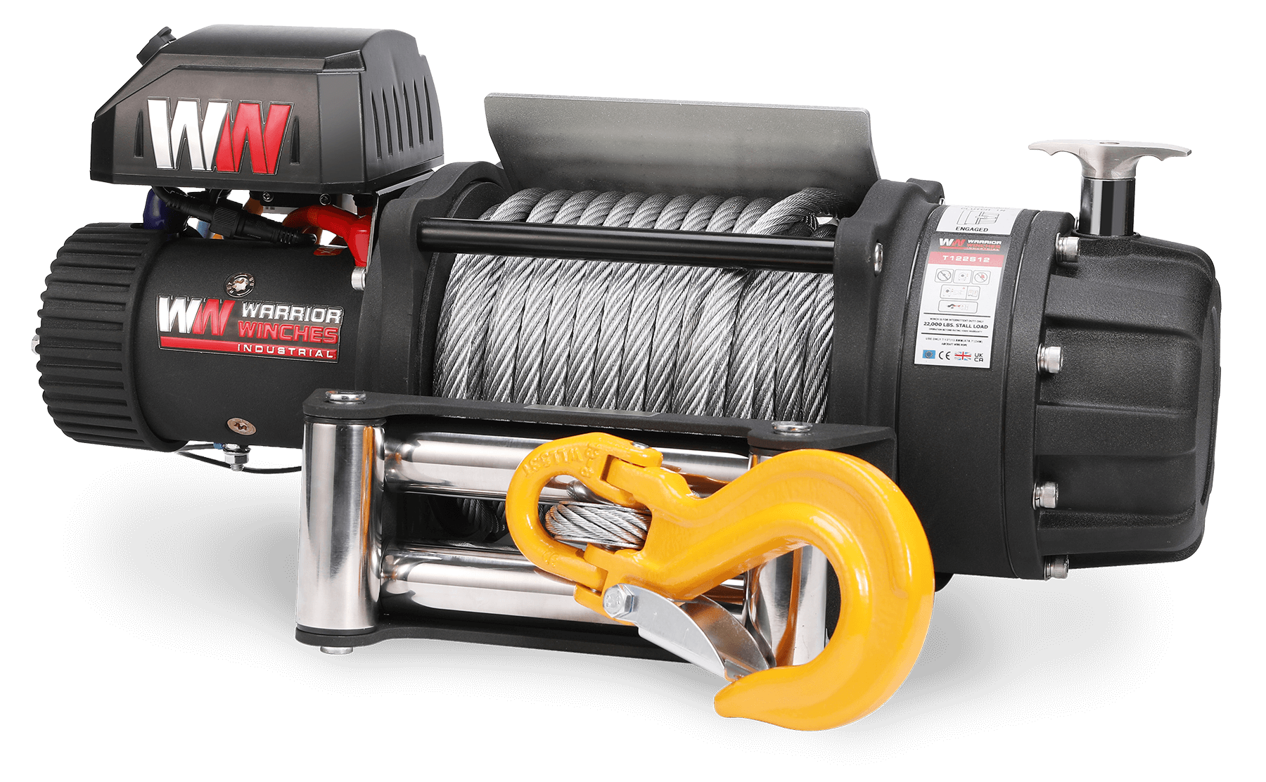 T1000 Severe Duty 22,000 LB Electric Winch - Steel Rope | Tough