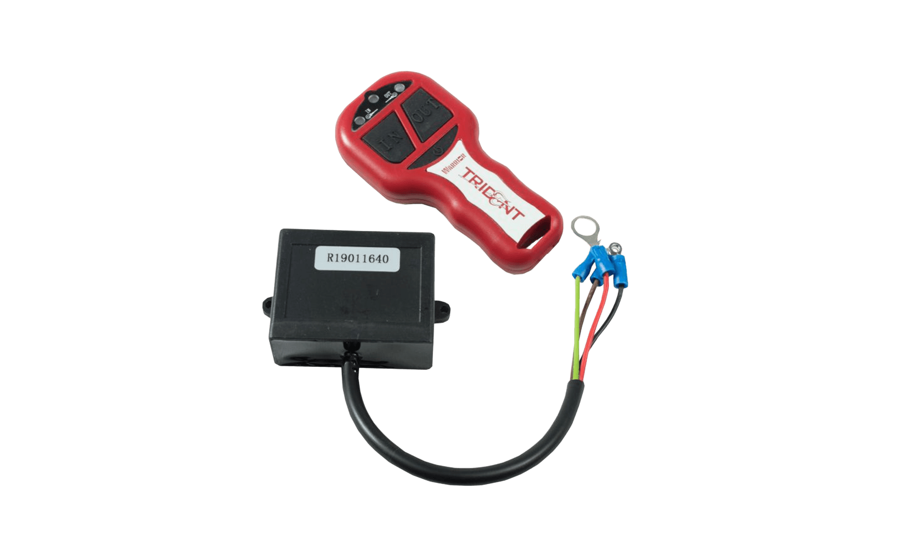 Trident 2.4G wireless winch control with IP67 rating and wire-in receiver