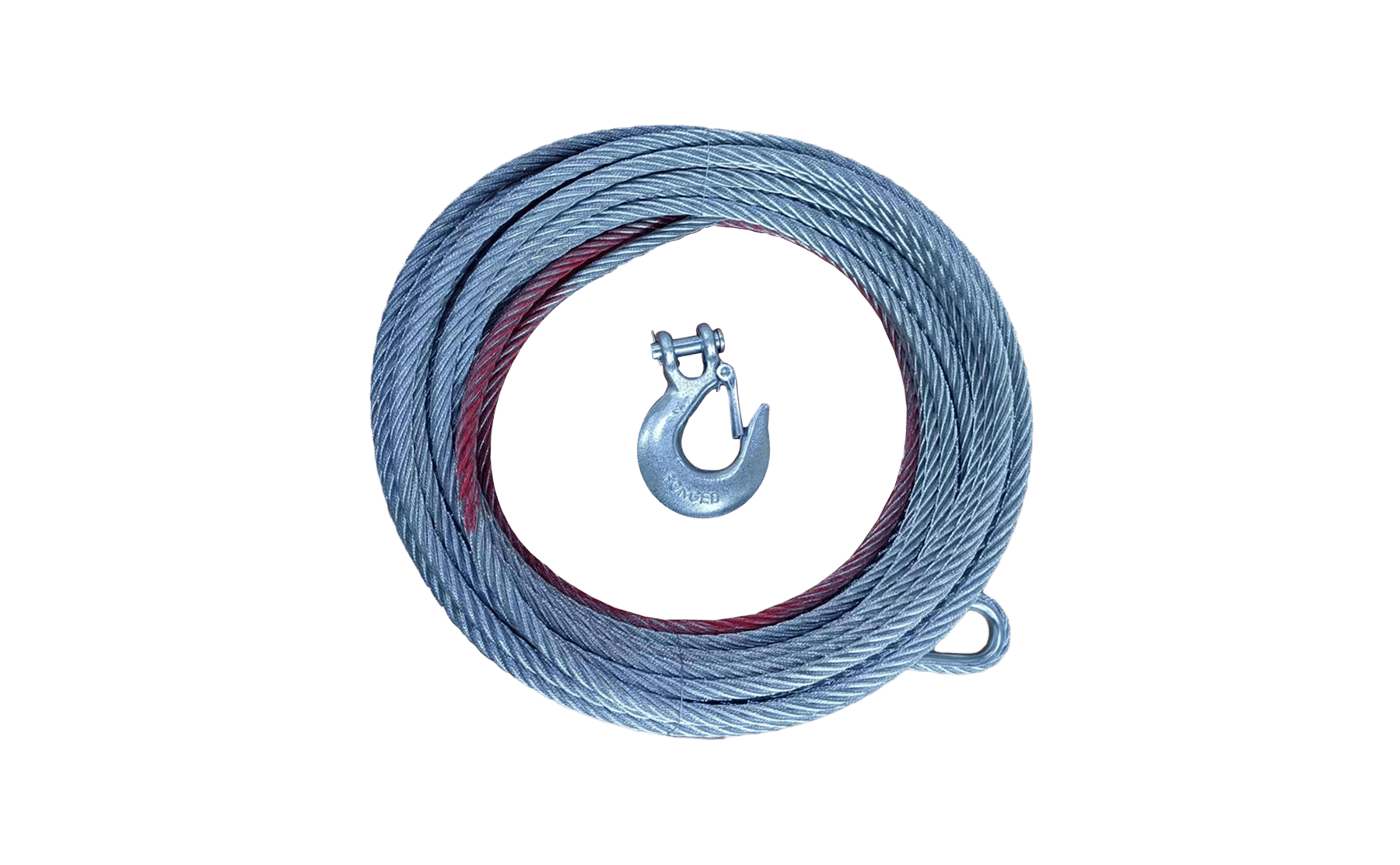 3/8 inch steel cable with hook 98.4 feet long