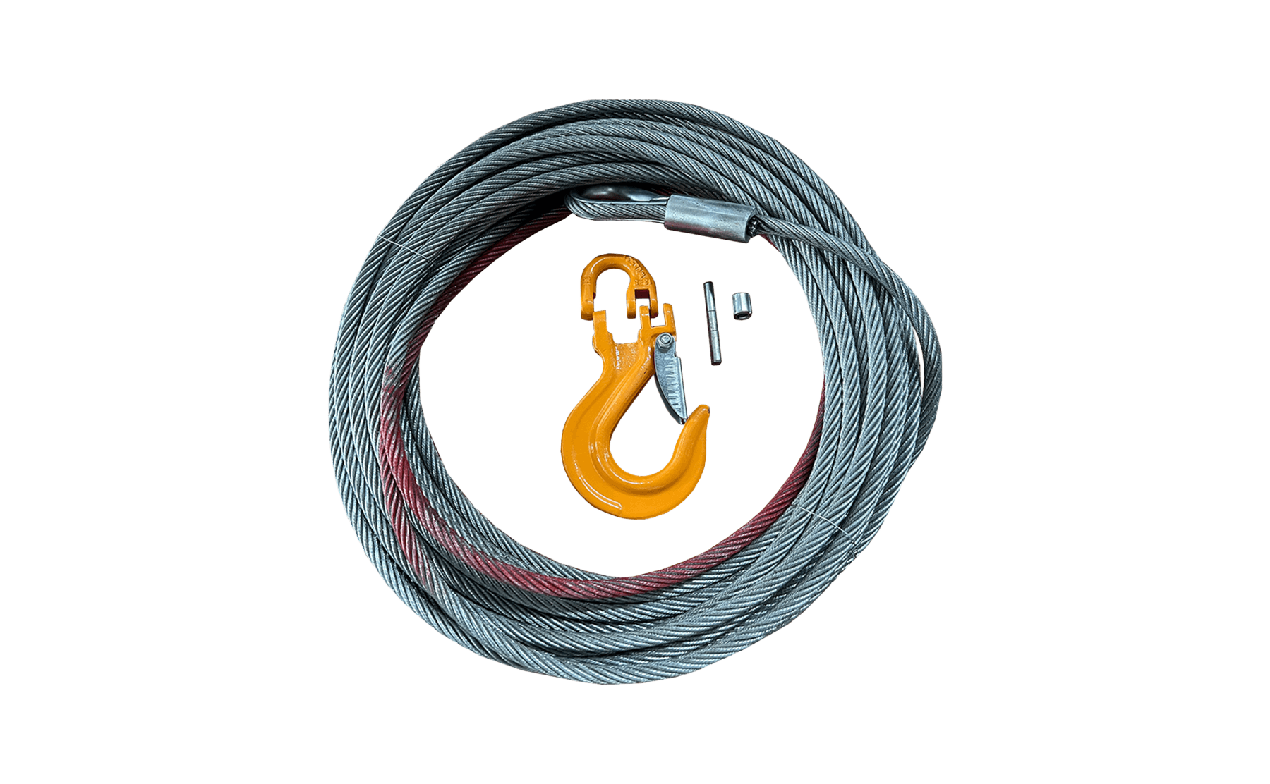 7/13 inch by 78 feet steel cable with hook