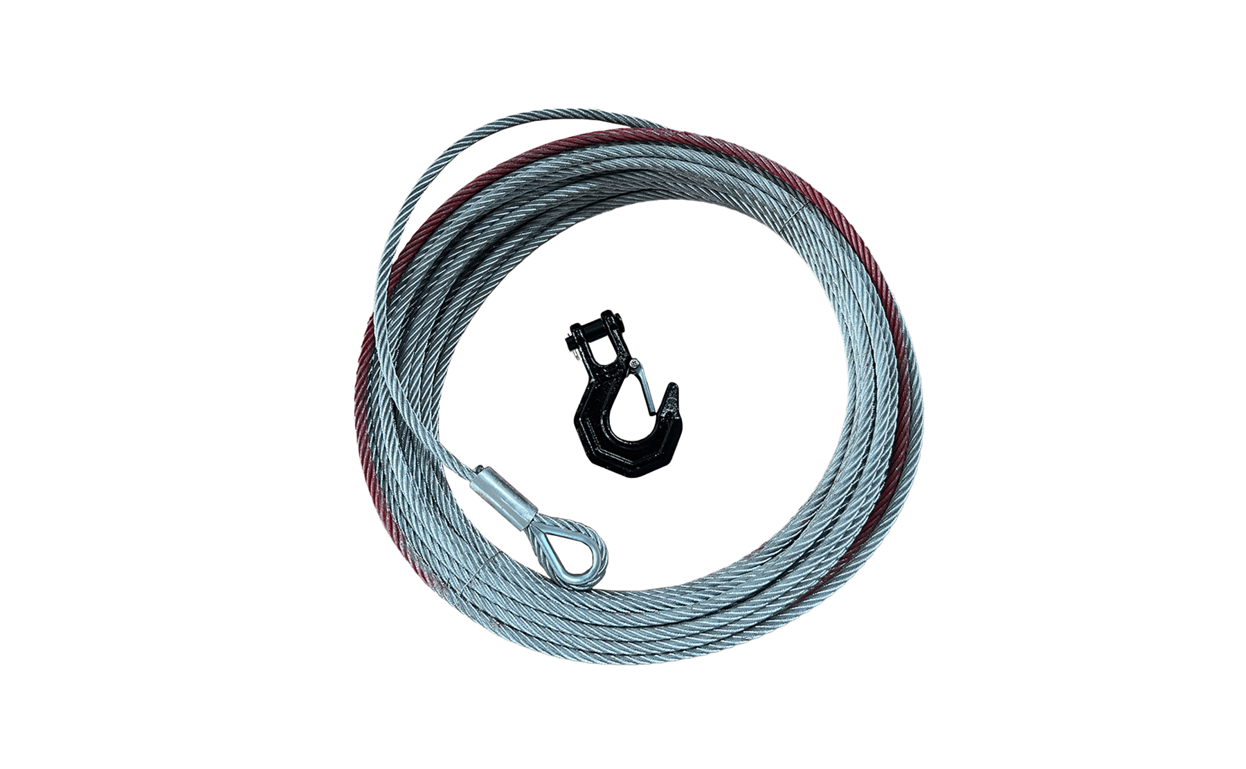 23/64 inch steel cable with hook 65.6 feet long