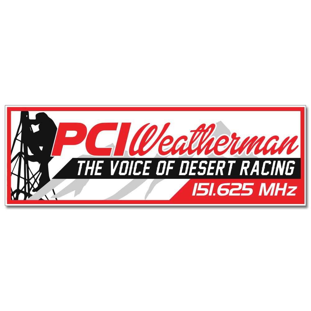 PCI Weatherman Relay Sticker