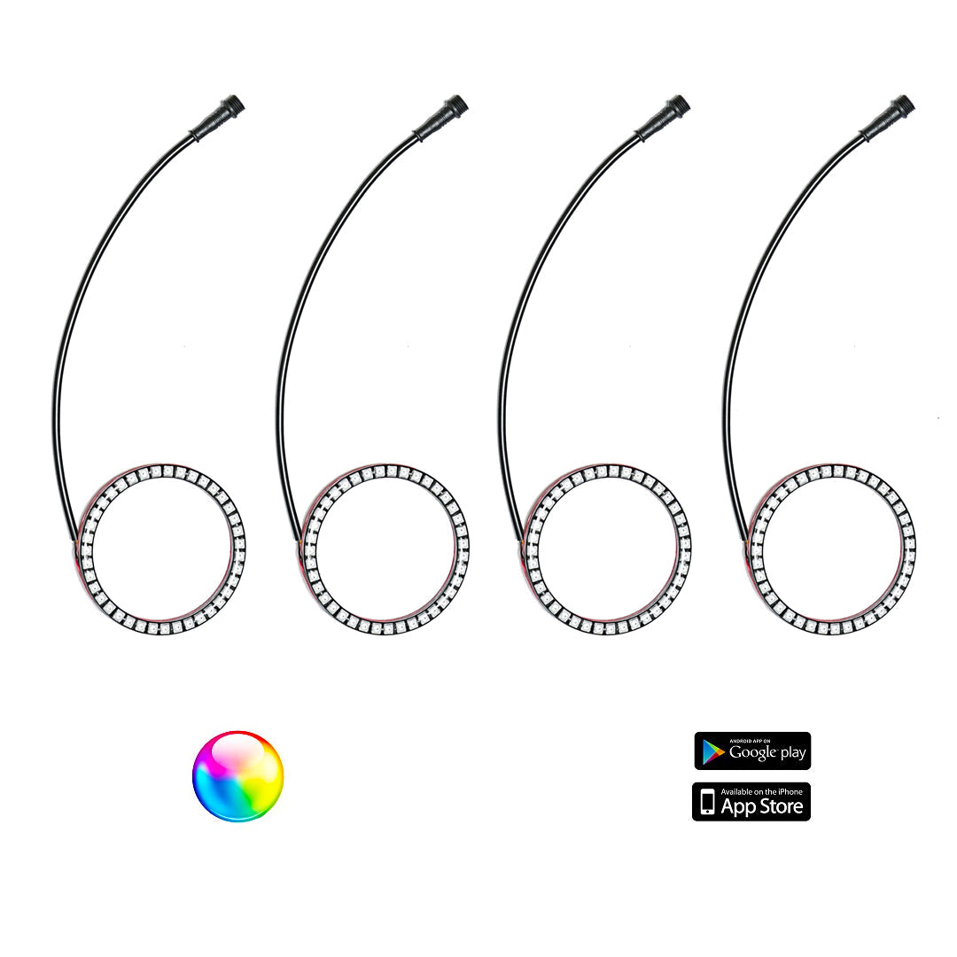 187 Style YXZ Halos lighting kit with control harness and instructional links