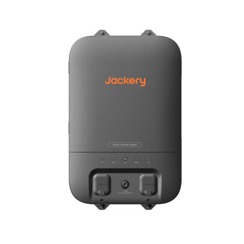 Jackery Smart Transfer Switch compact UPS backup device for seamless solar power integration and real-time app control