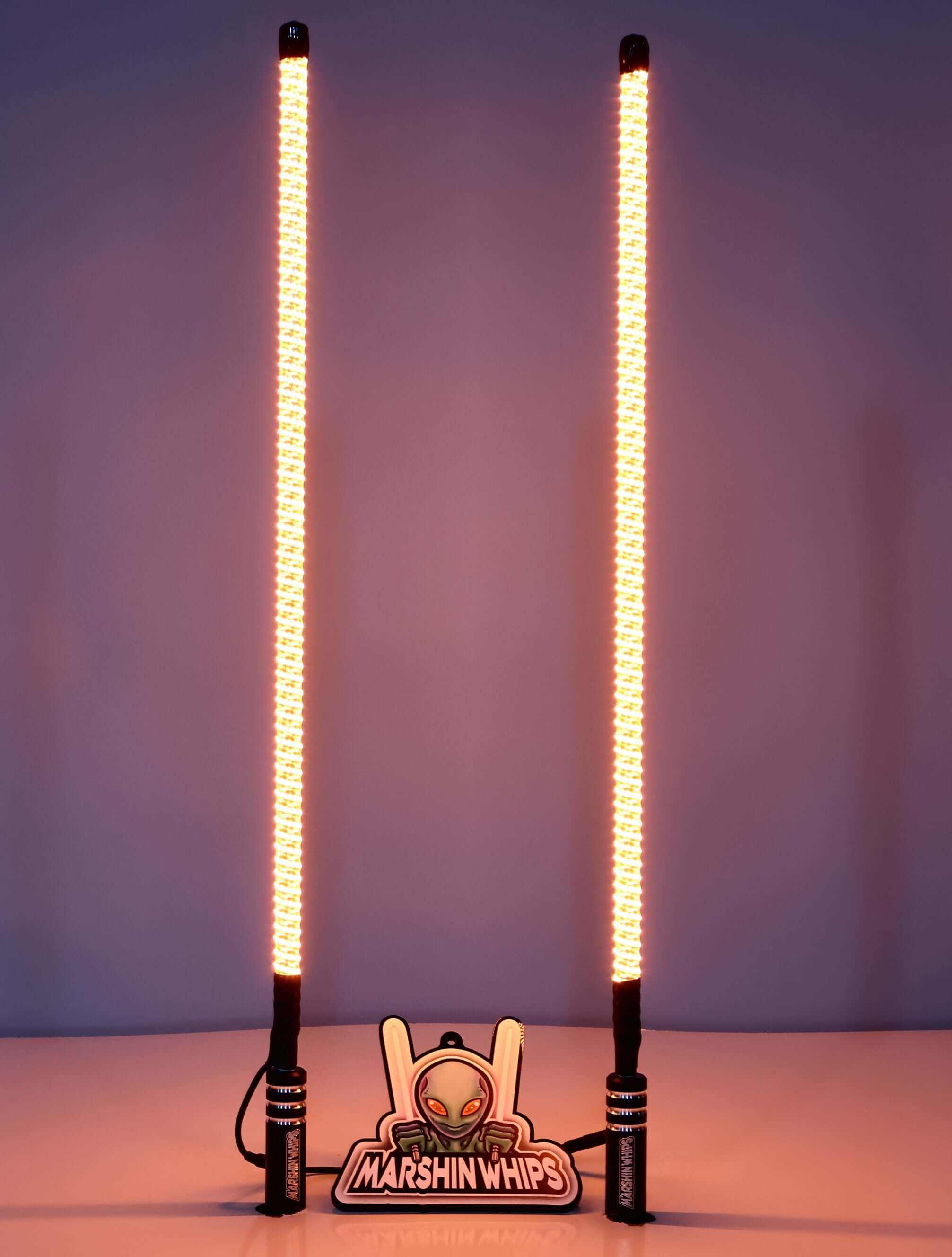 Pair of V2 Whips off-road LED light sticks