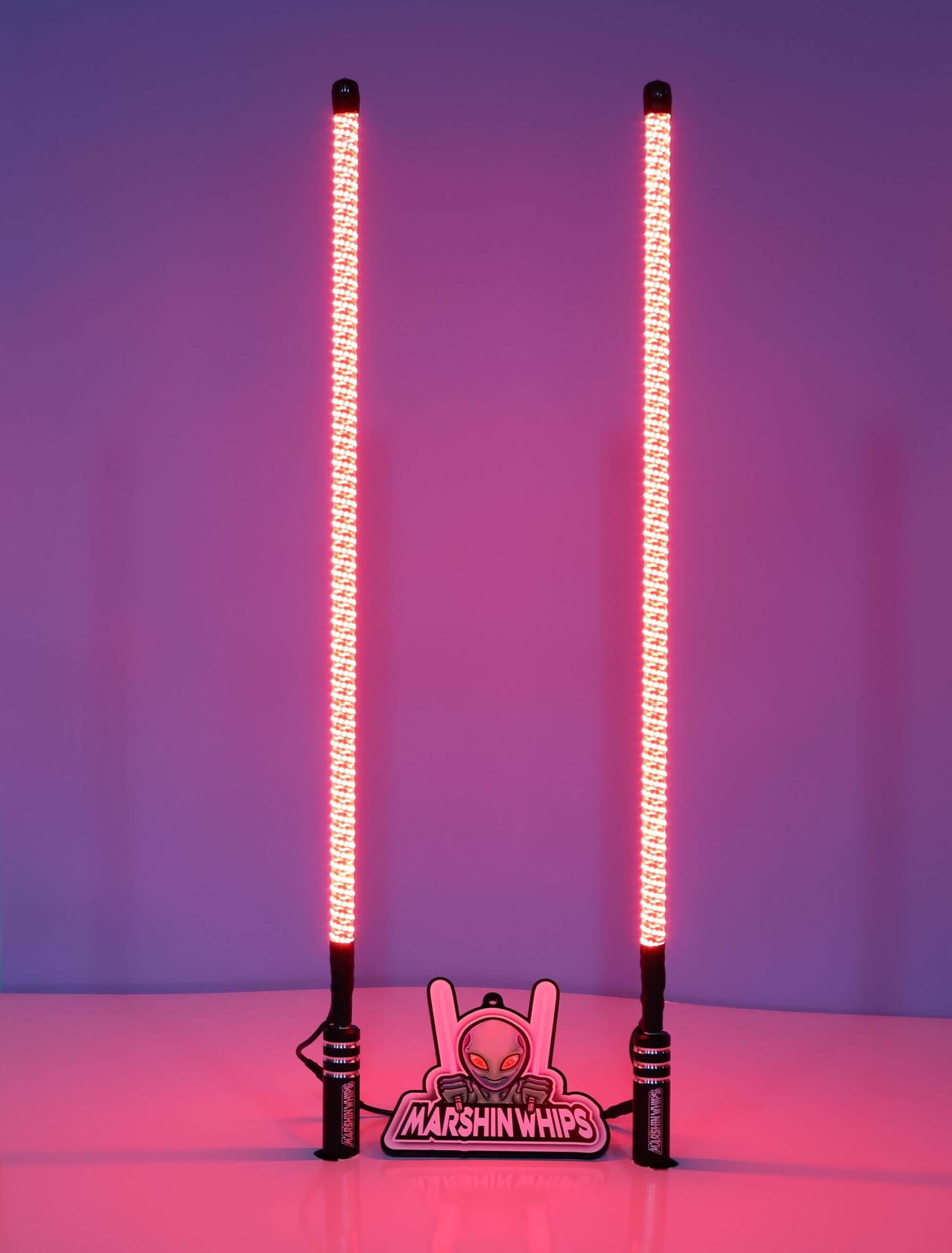 Pair of V2 Whips off-road LED light sticks