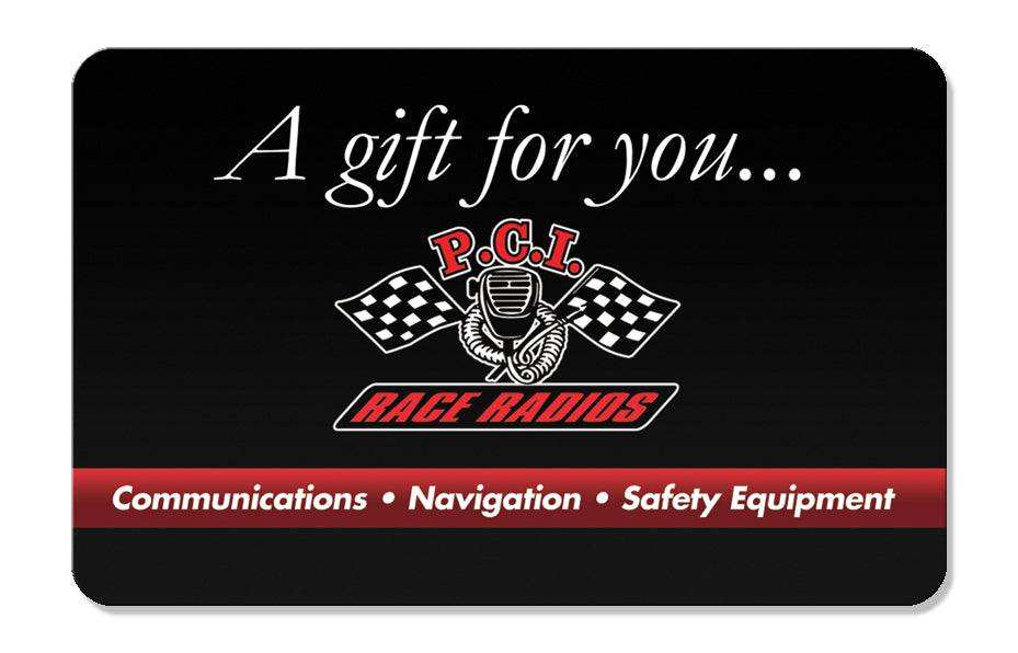 PCI Gift Card for in-store or race use gift option