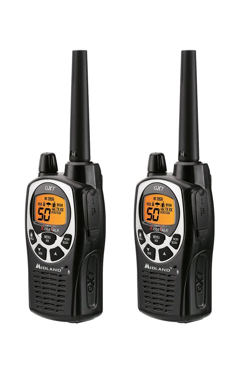Midland GXT1000 Hand Held Radio (2 Pack) - GMRS