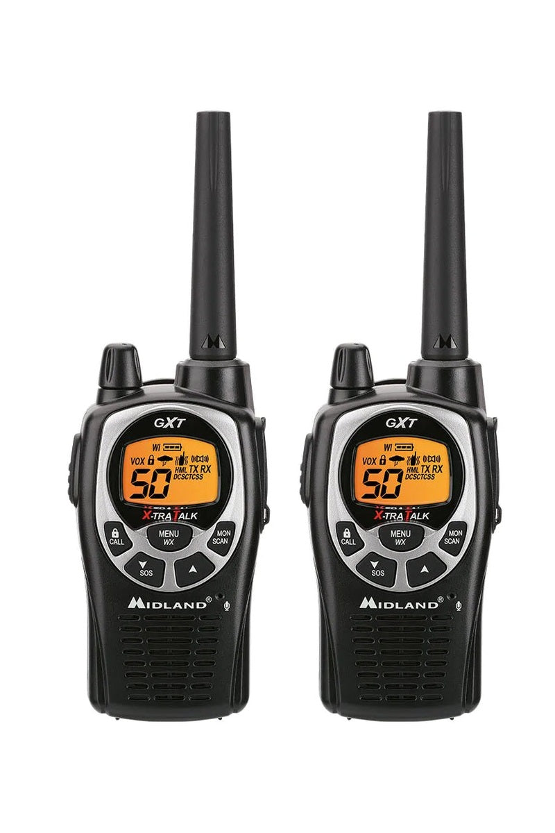 Midland GXT1000 Hand Held Radio (2 Pack) - GMRS