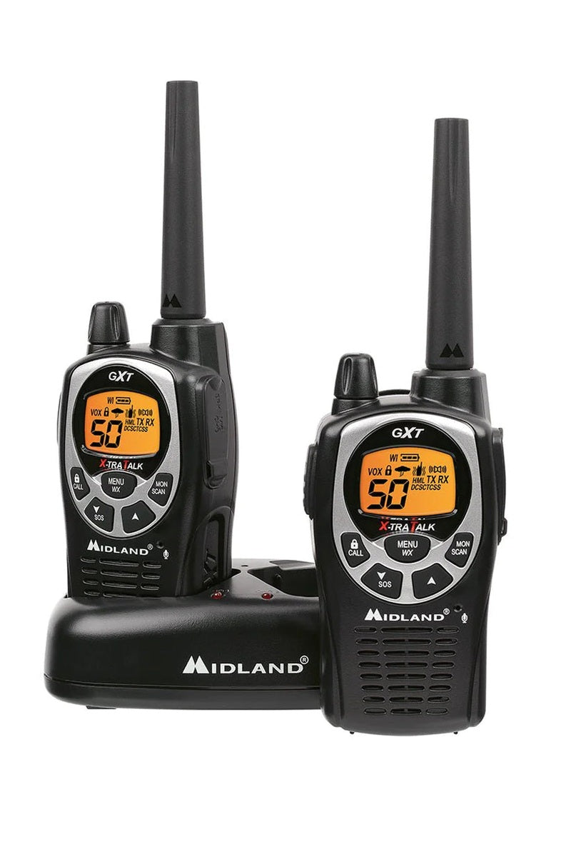 Midland GXT1000 Hand Held Radio (2 Pack) - GMRS
