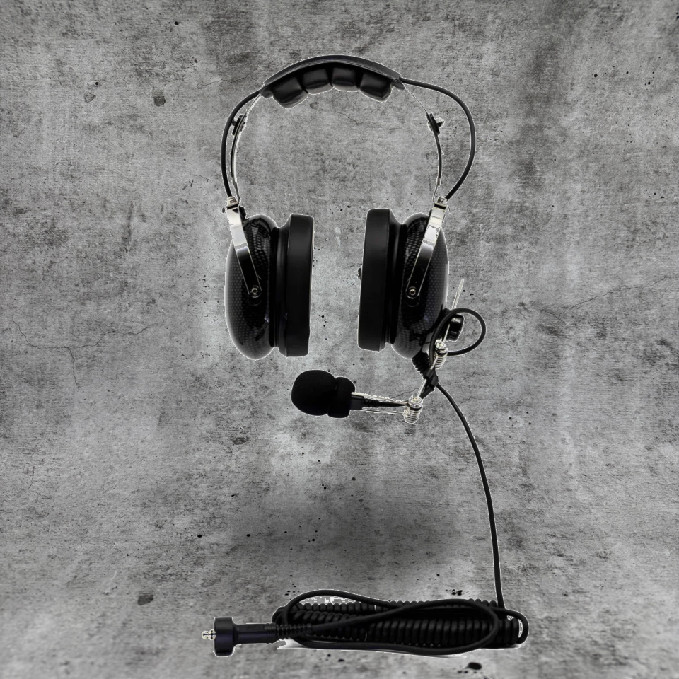 Clearance Elite Headset with carbon fiber frame and minor scratches on display model