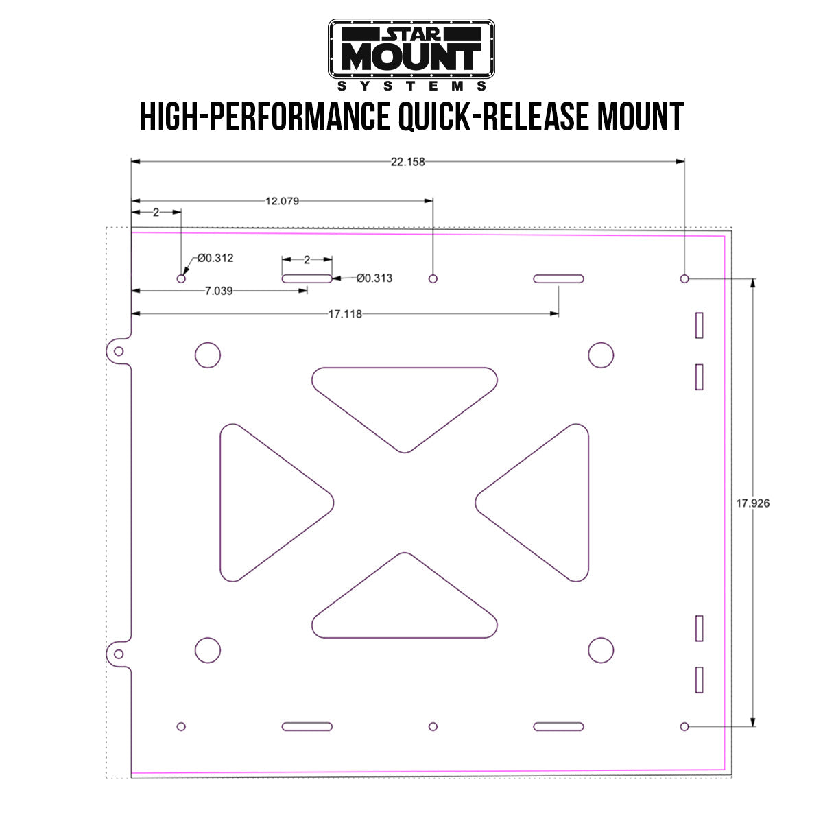 Quick-Release Mount-Starlink High Performance In-Motion