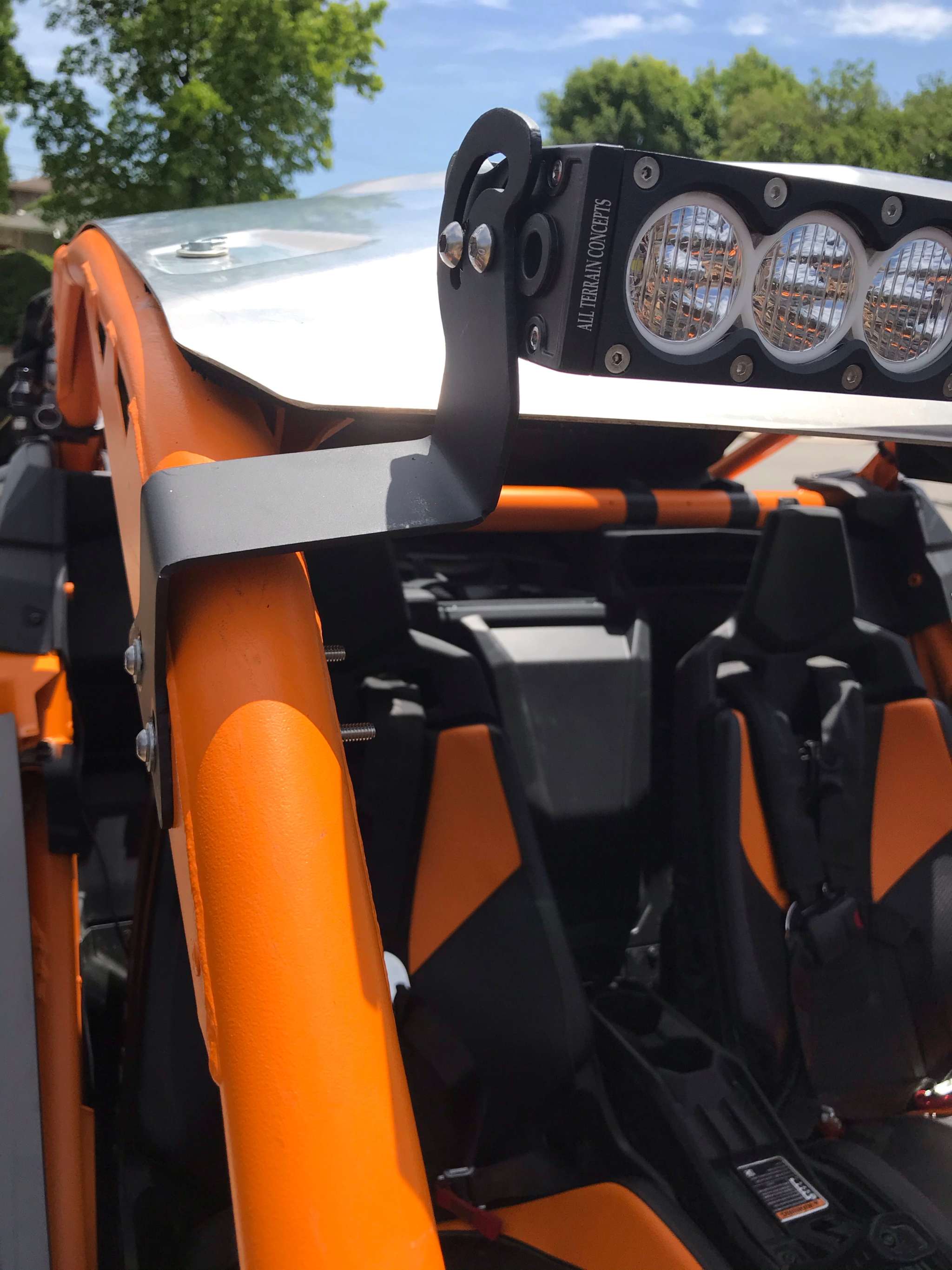 Can-Am X3 43 Race Bracket - Durable Steel Mounting Solution