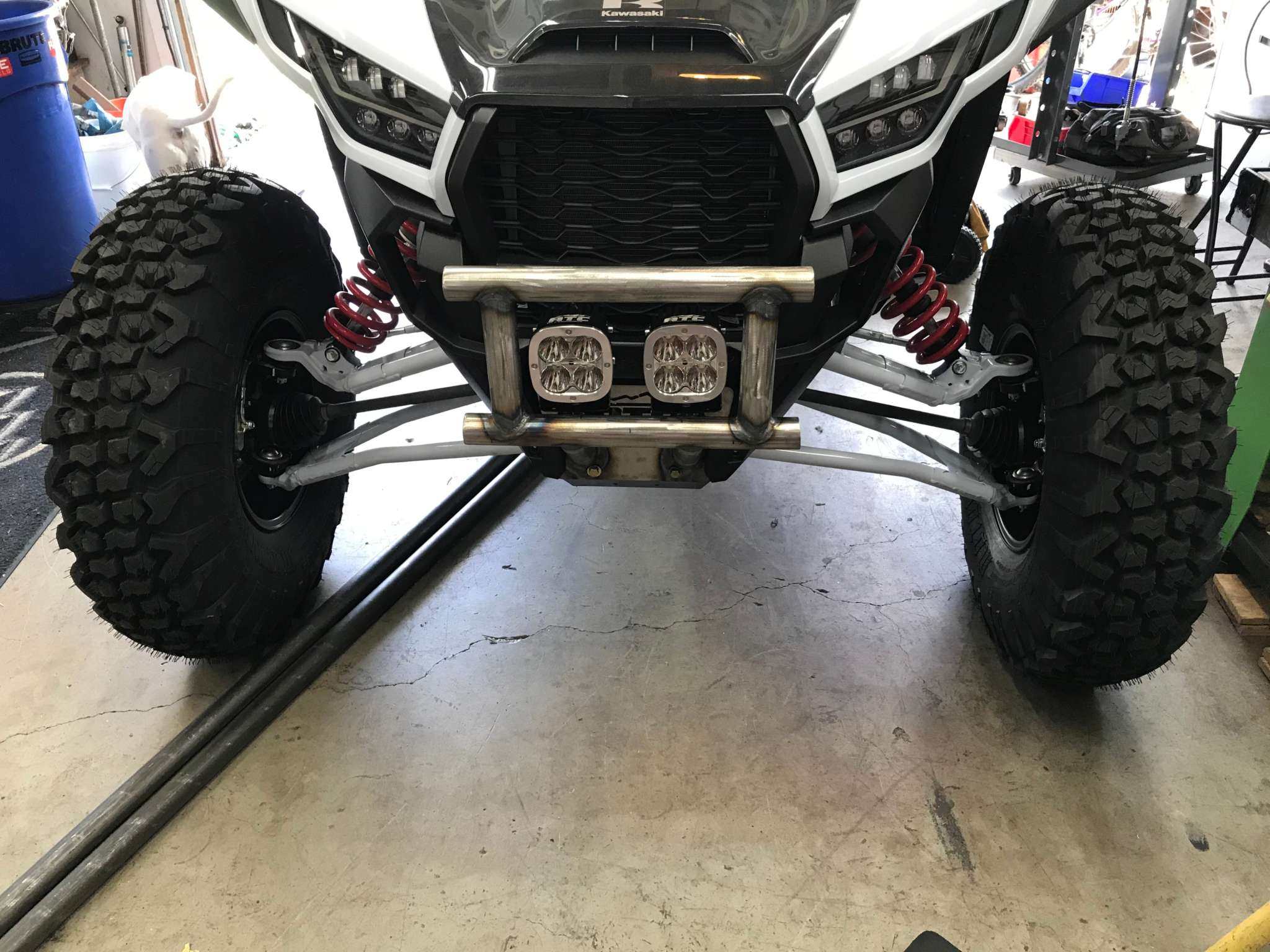 KRX Race Bumper - Heavy-Duty UTV Protection with Winch Mount Option