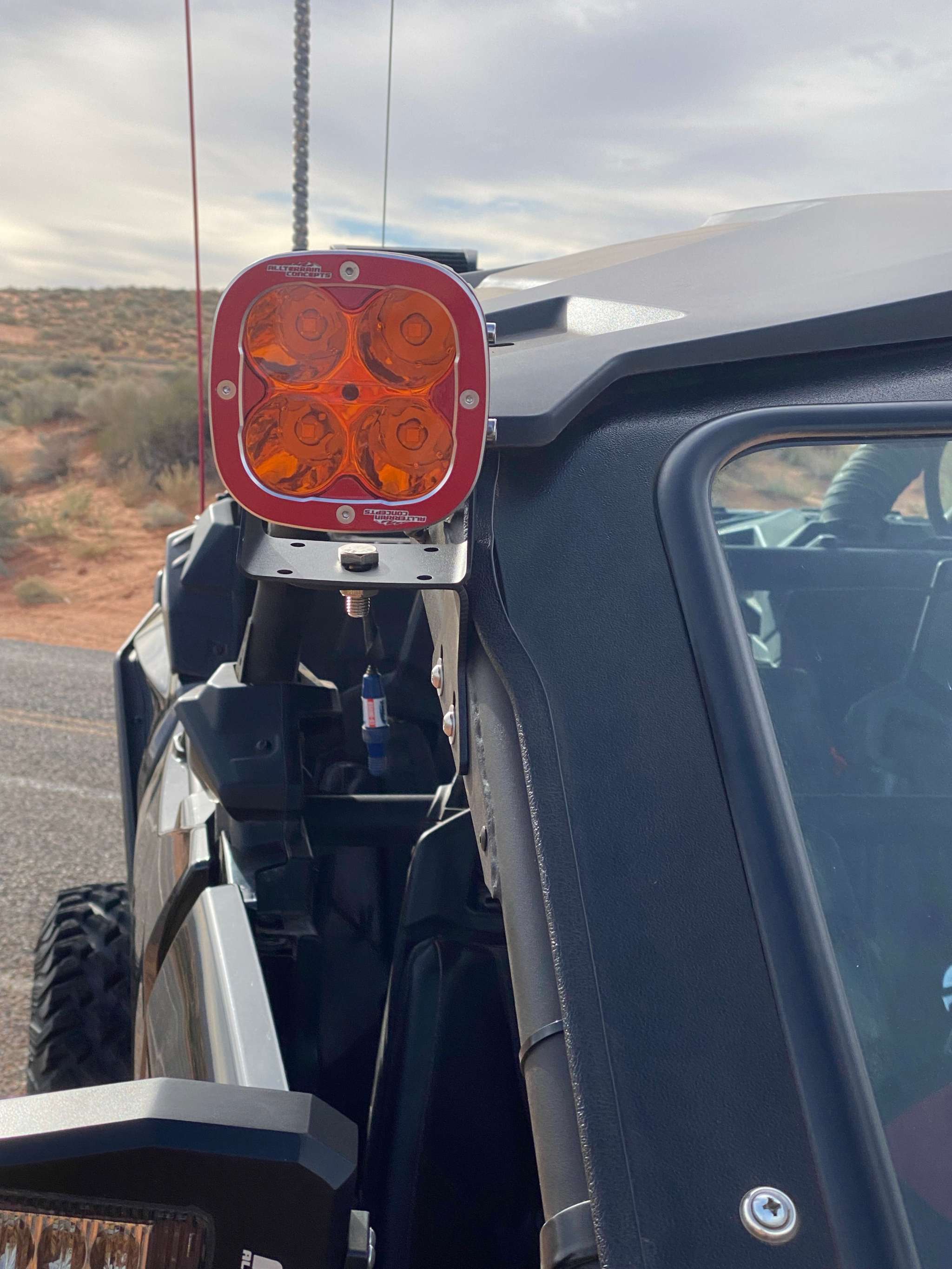 Can-Am X3 Upper A Pillar Mount - Customizable & Easy to Install