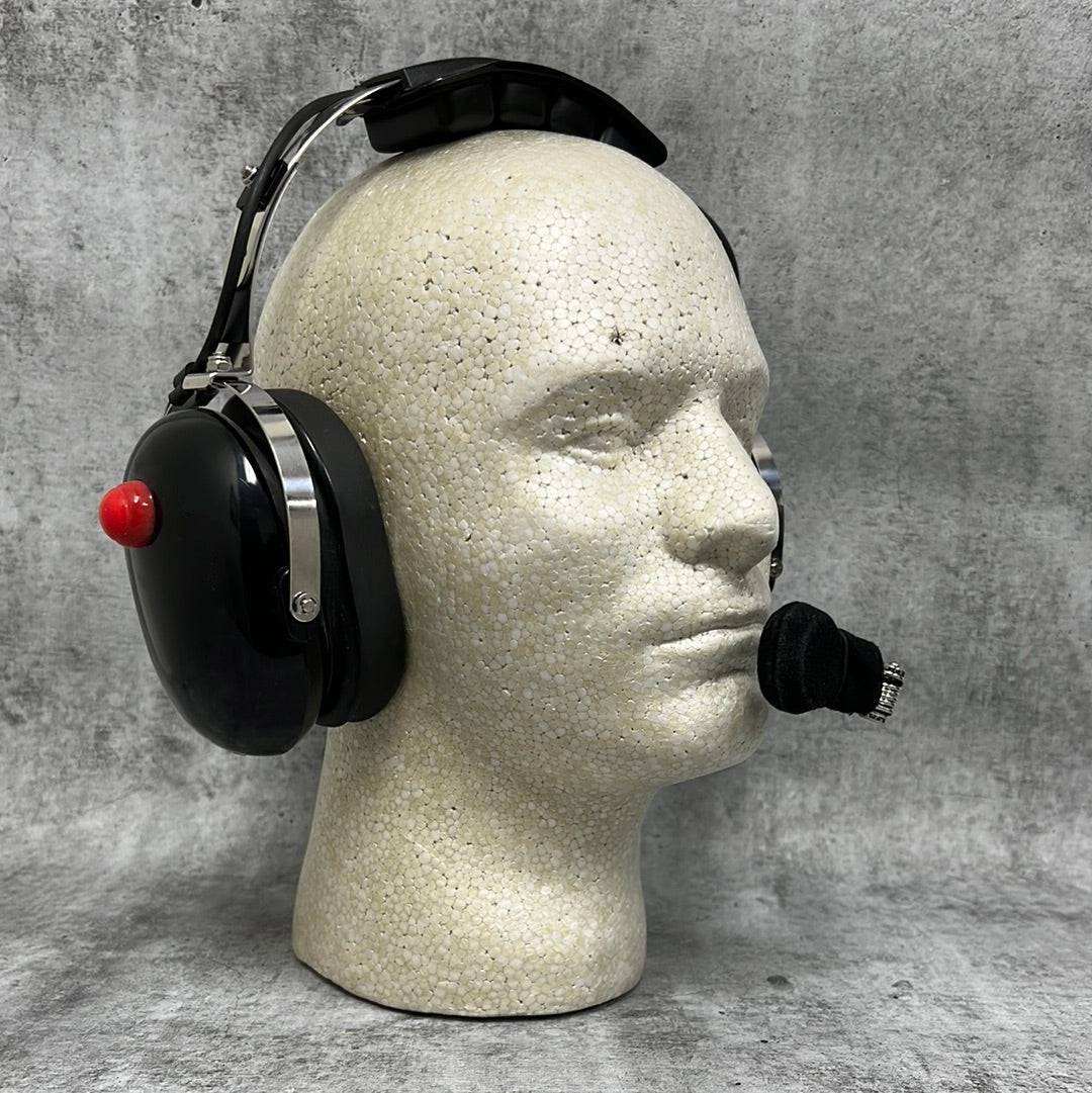 Clearance PCI Crew Chief Headset with noise canceling microphone and adjustable boom for race communication