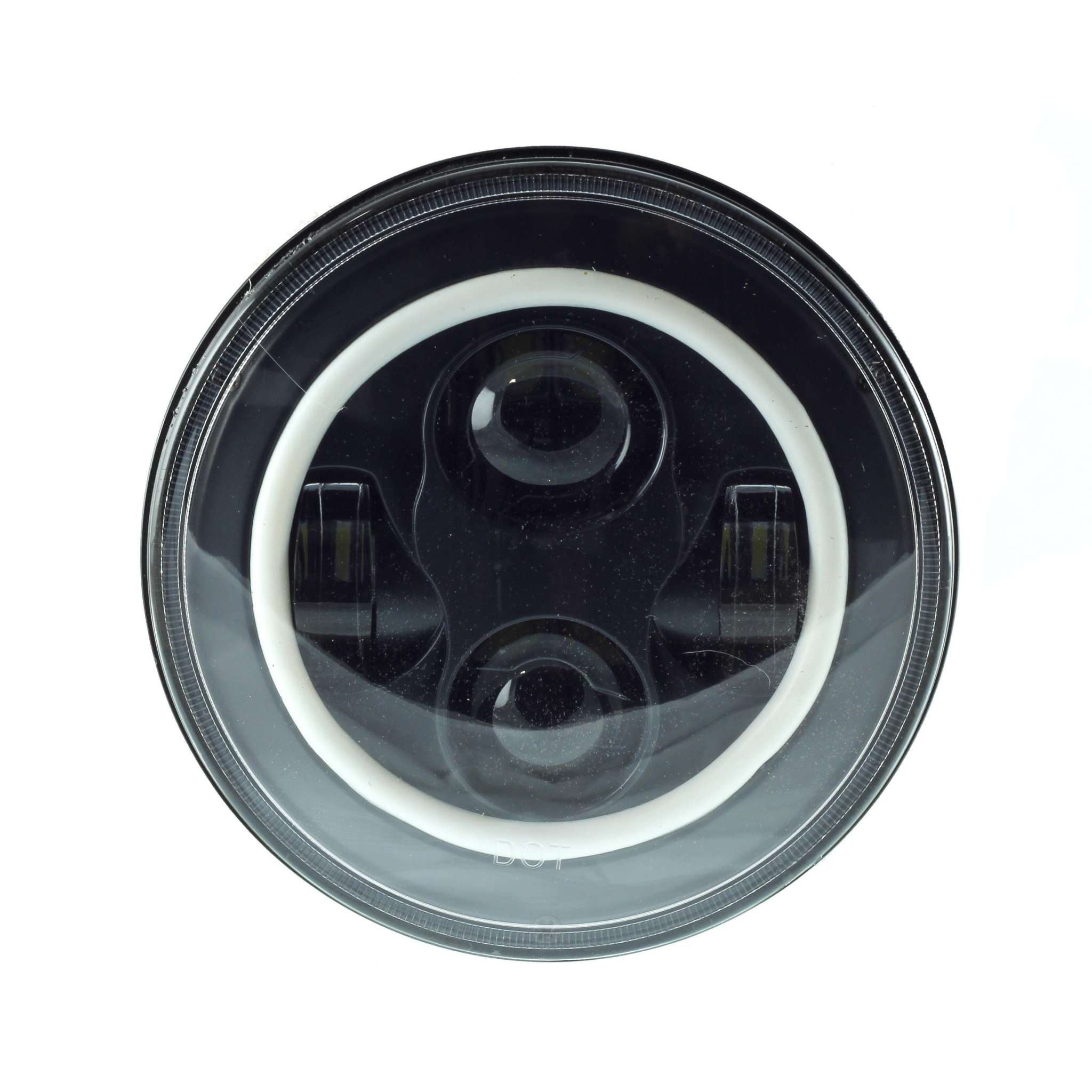 7" RGB SERIES Bluetooth controlled halo LED headlight with high intensity CREE LEDs and anti-flicker feature