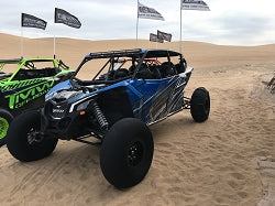 TMW Can Am X3 Max full opening stealth doors with steel frame and aluminum skins for 4-seat Can Am X3 Max vehicles