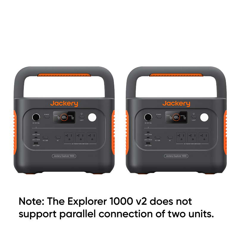 Jackery Portable Power Station Explorer 1000 v2 Black / Explorer 1000 v2 + Explorer 1000 v2