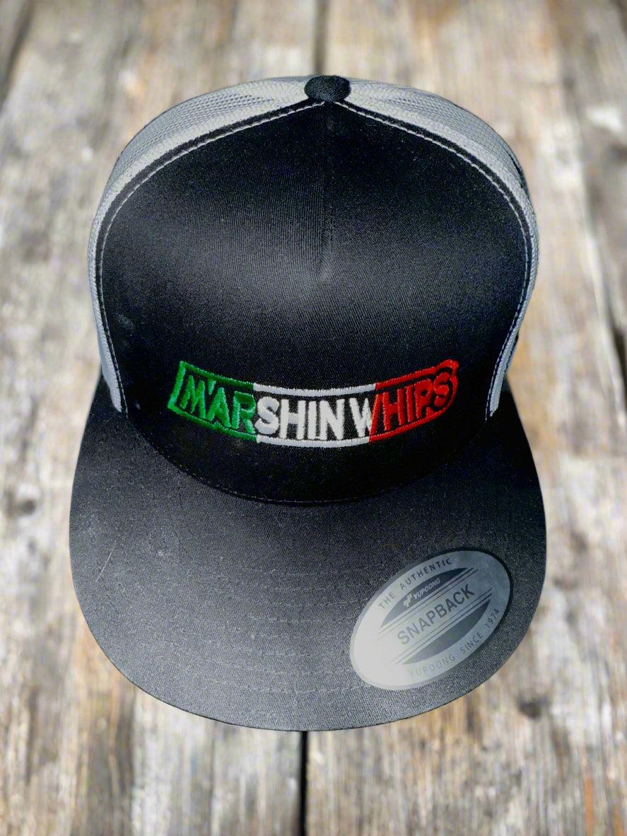 Marshin Whips limited-edition Snap Back Hat - Red, White, Green