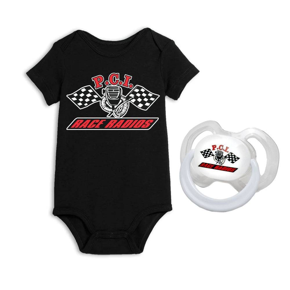 PCI Baby Gift Package with Onesie and Pacifier - PCI Race Radios