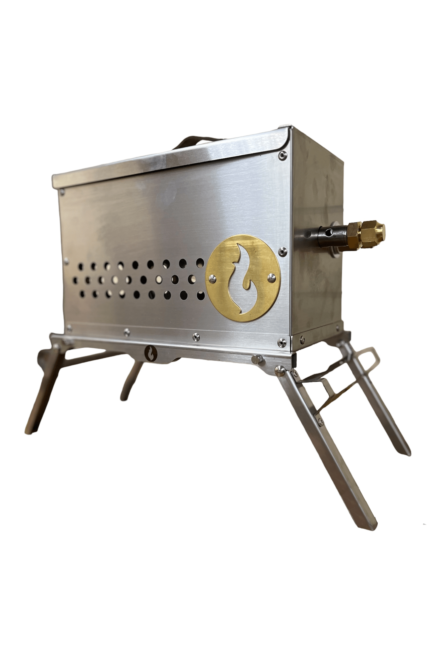 Versatile 304 Stainless Steel Grill Stand and Hot Pad Combo - Over Under Grill Thingy