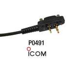 Radio Adapter Short Cord Icom P0491