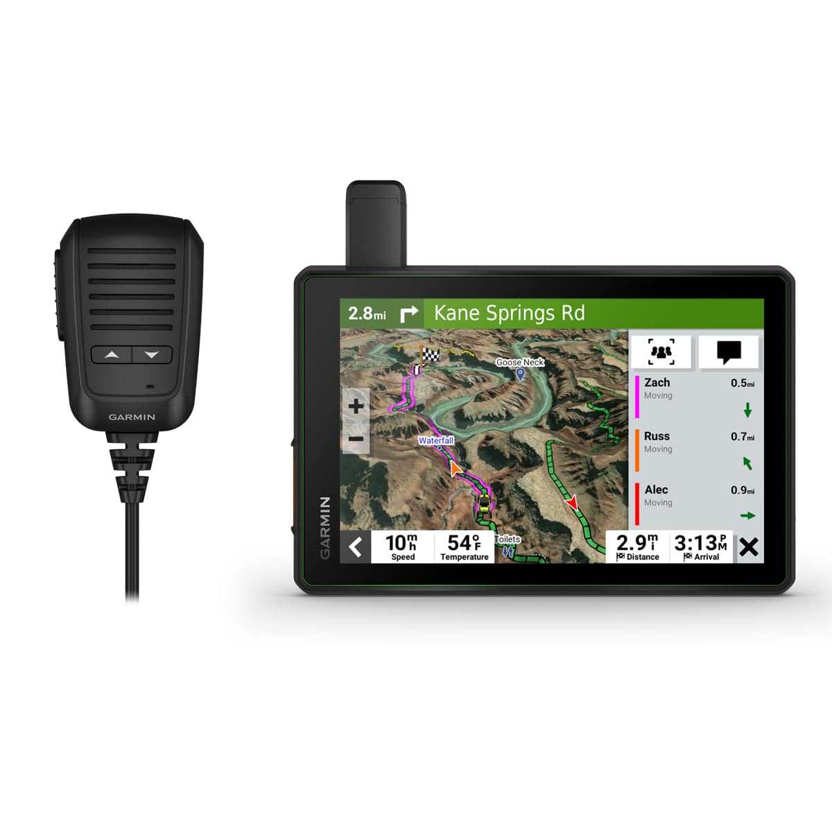 Garmin Tread SXS 8-inch touchscreen navigator with group tracking and MURS radio for off-road riding