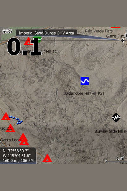 Glamis Lowrance Map - PCI Race Radios