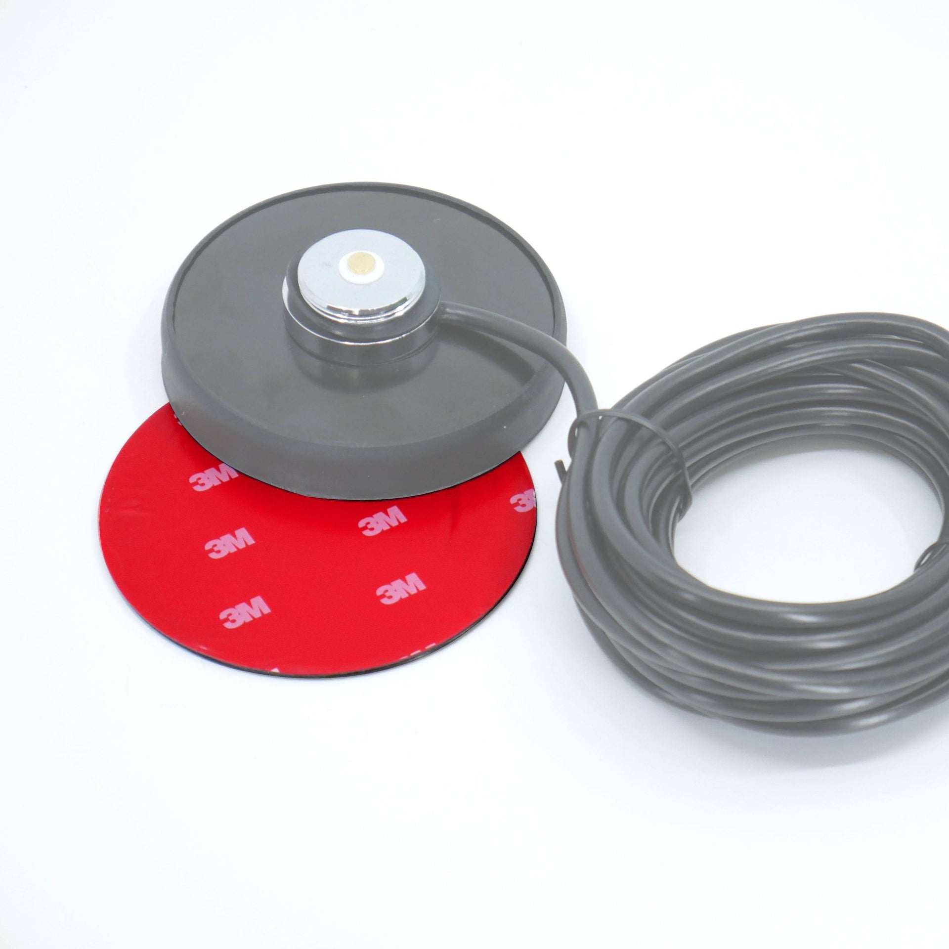 Steel metal coax plate with 3M adhesive for easy mounting on various surfaces