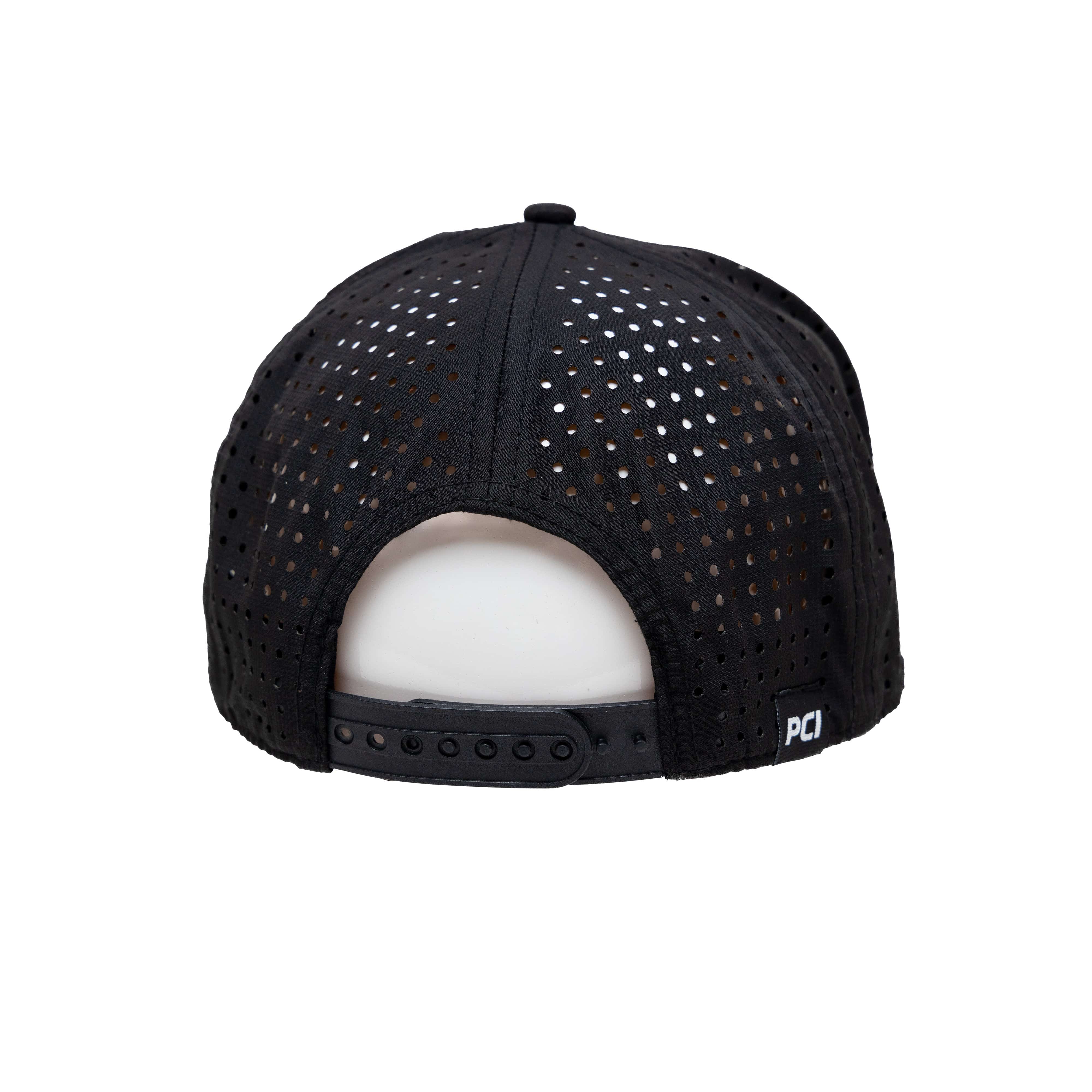 PCI Tech Hat: Lightweight 5 Panel Hat for Everyday Wear with Laser-Cut Rear Panels