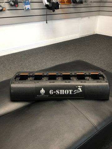 Used 6 Shot Gang Charger for F1000 Hand Held Radios - PCI Race Radios