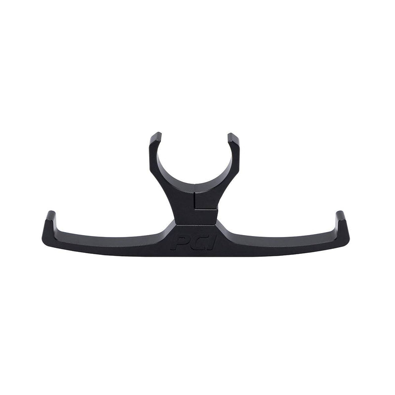 PCI Headset Hanger mounted on vehicle roll bar protecting headsets from wear and tear