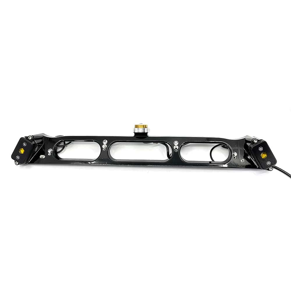 Brake Light Antenna Mount with LED lights on truck for antenna installation without drilling