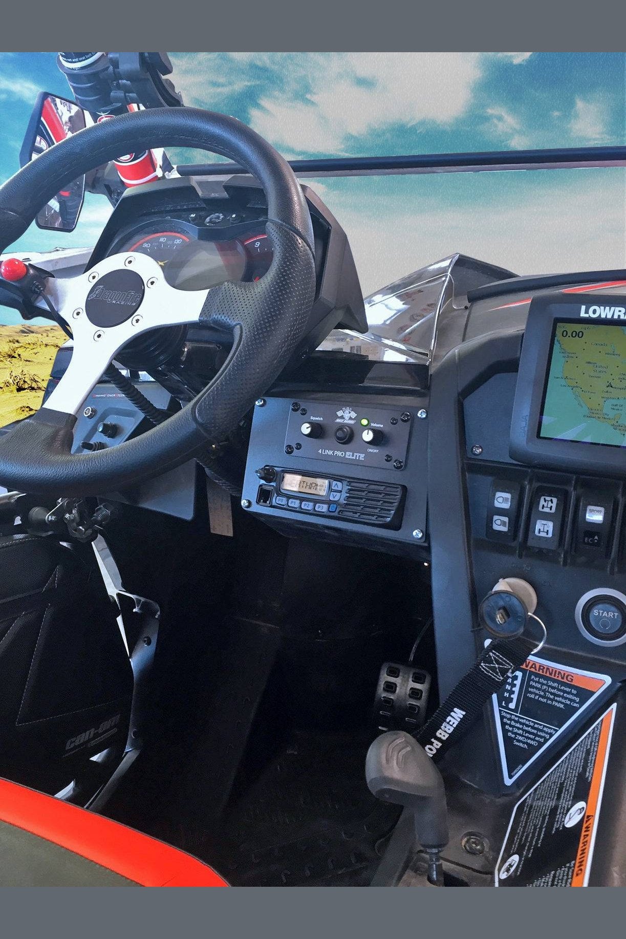 Can-Am Maverick Radio Intercom Bracket - PCI Race Radios