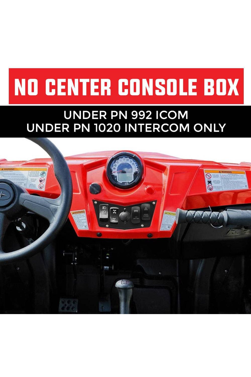 Polaris RZR Under No Box Intercom Bracket - PCI Race Radios