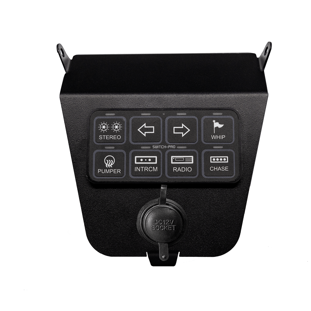 RZR PRO R Switch Pros 8 Bracket: Custom Mounting Solution for RZR Pro R 2024, Compatible with Vertical Radio and Intercom Bracket