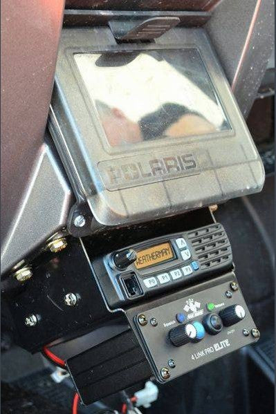 RZR Under Pull Open Box Icom Radio and Intercom Bracket - PCI Race Radios